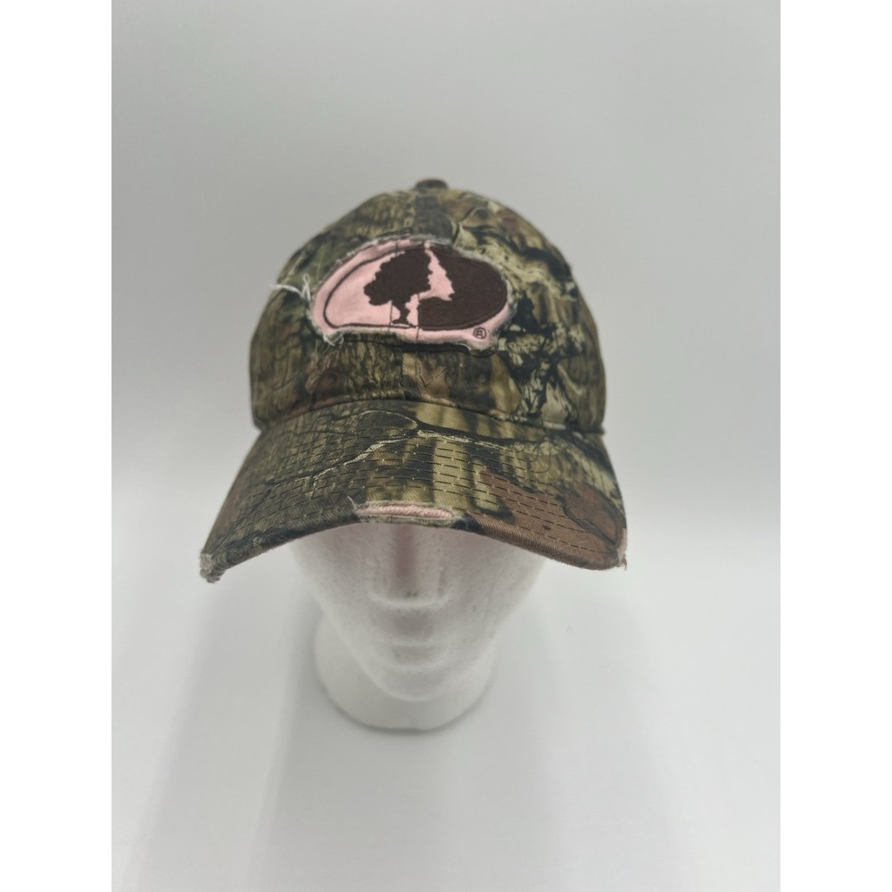 Mossy Oak Pink Logo Realtree Camo Outdoor Cap Adjustable Hunting Hat Womens